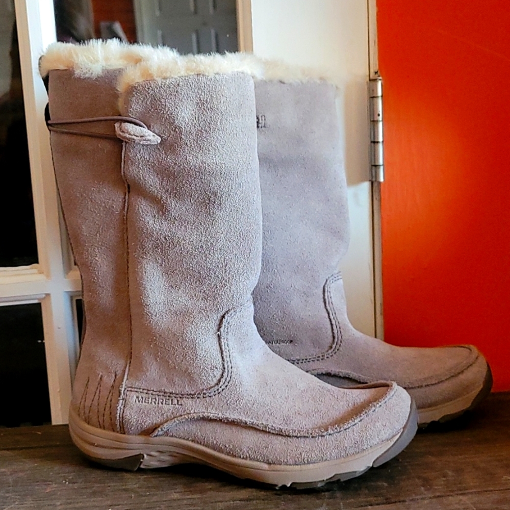 Merrell Select Warm Gray Winter Boots Size 8.5